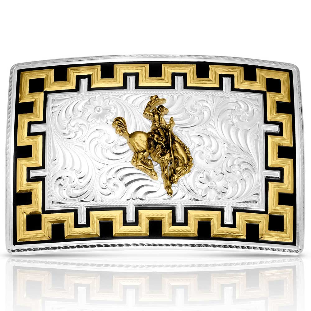Montana Silversmith Honor and Grit Buckle w/Ranch Bronc
