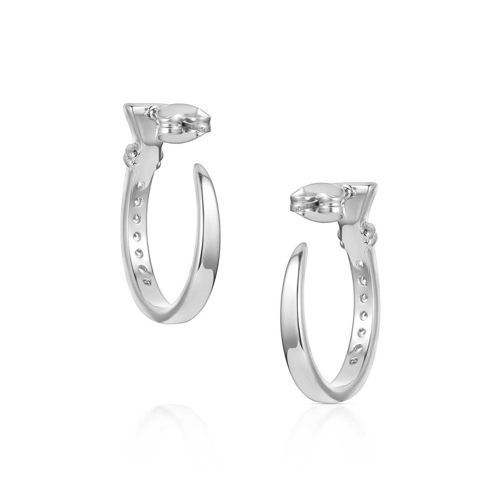Montana Silversmith Horseshoe Nail Hoop Earrings