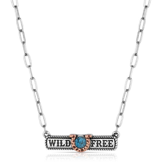Montana Silversmiths Wild and Free Bar Necklace