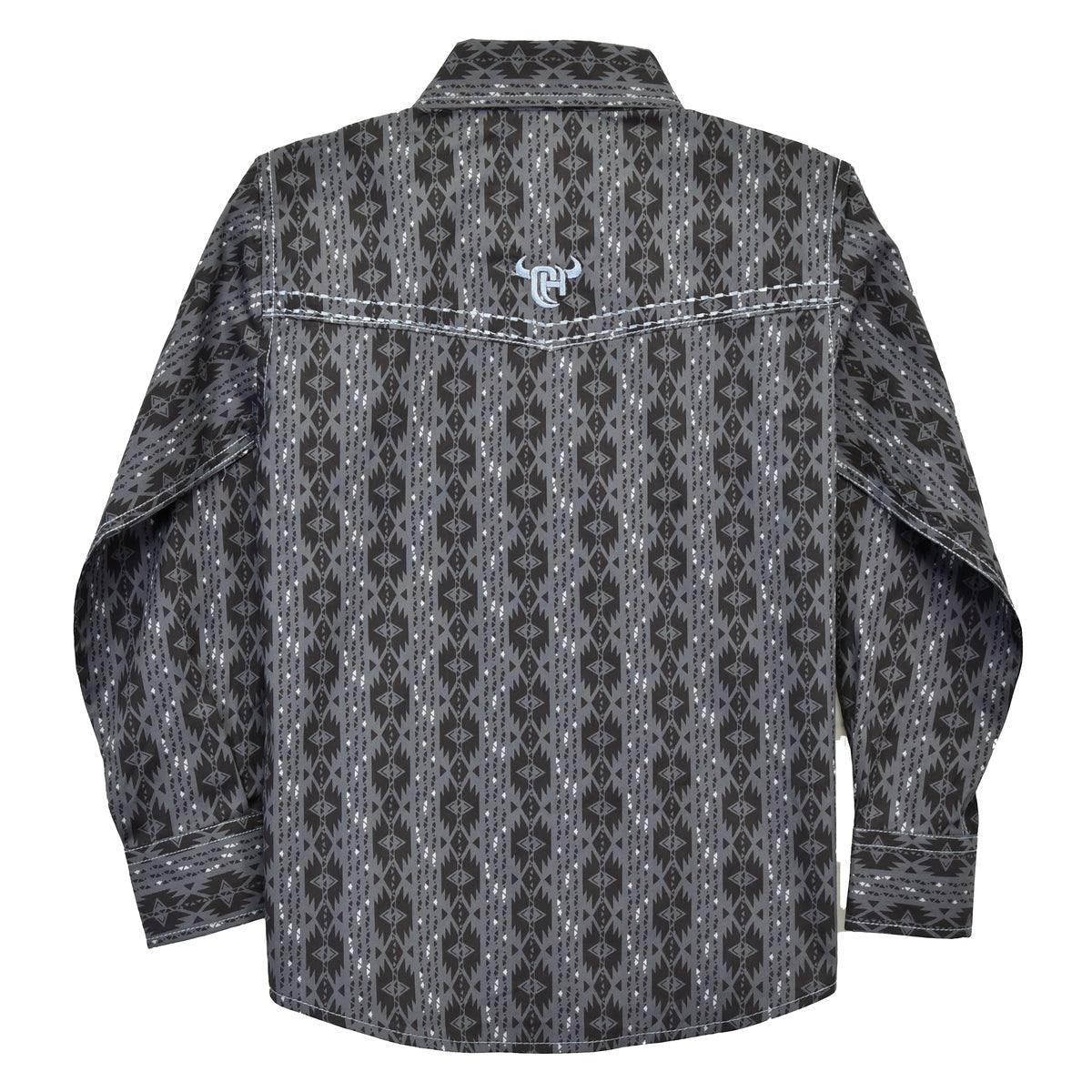 Cowboy Hardware Boys Black Aztec Snap Shirt