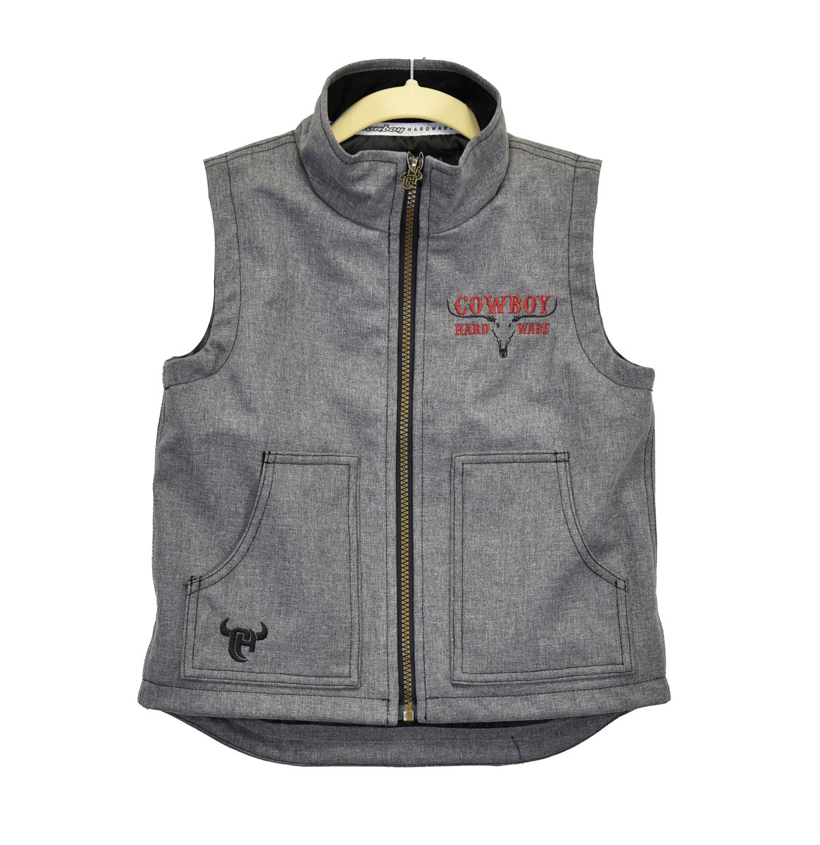 Youth Cowboy Hardware Ghost Skull Vest