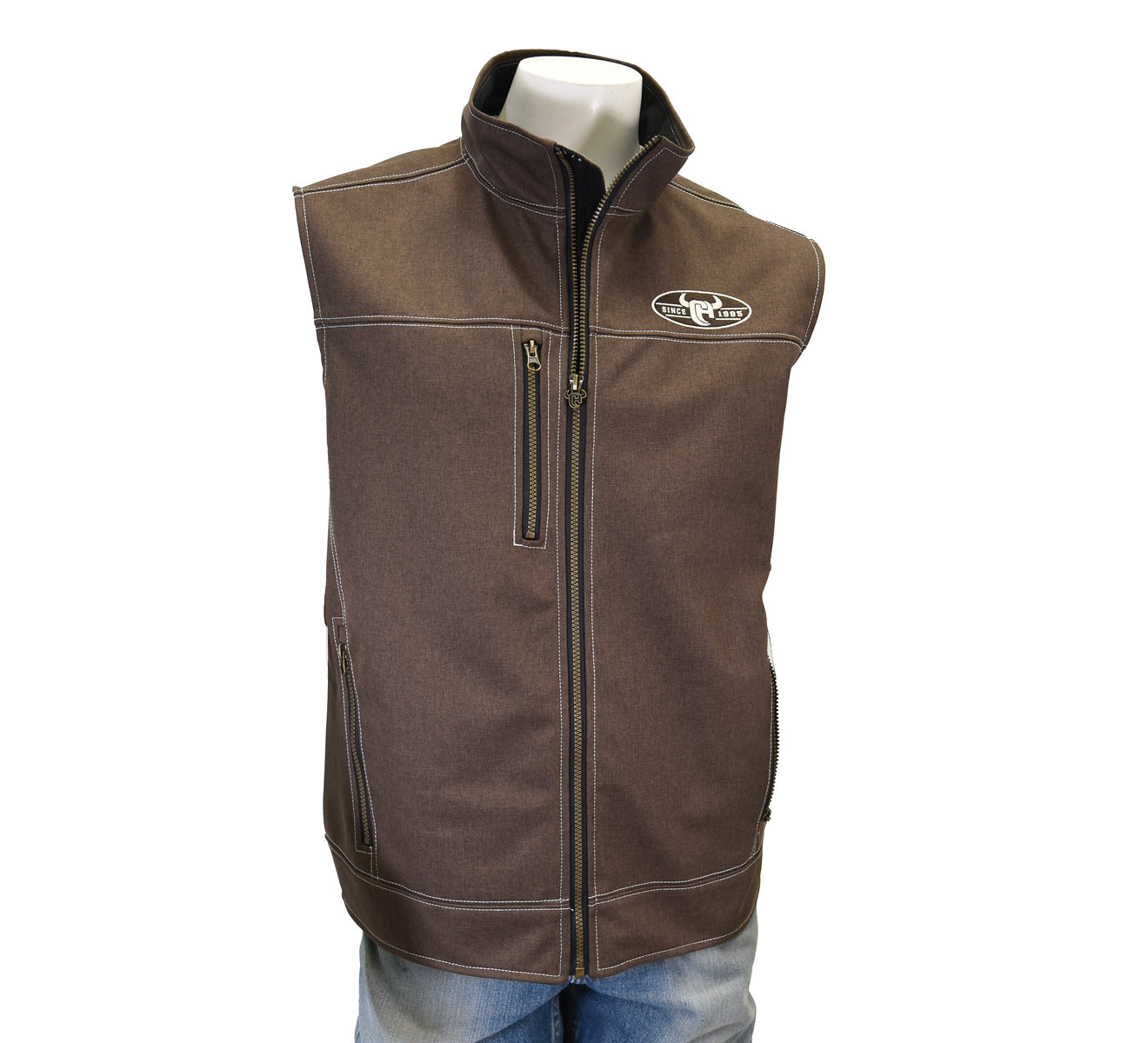 Men's Cowboy Hardware Chocolate Woodsman Vest
