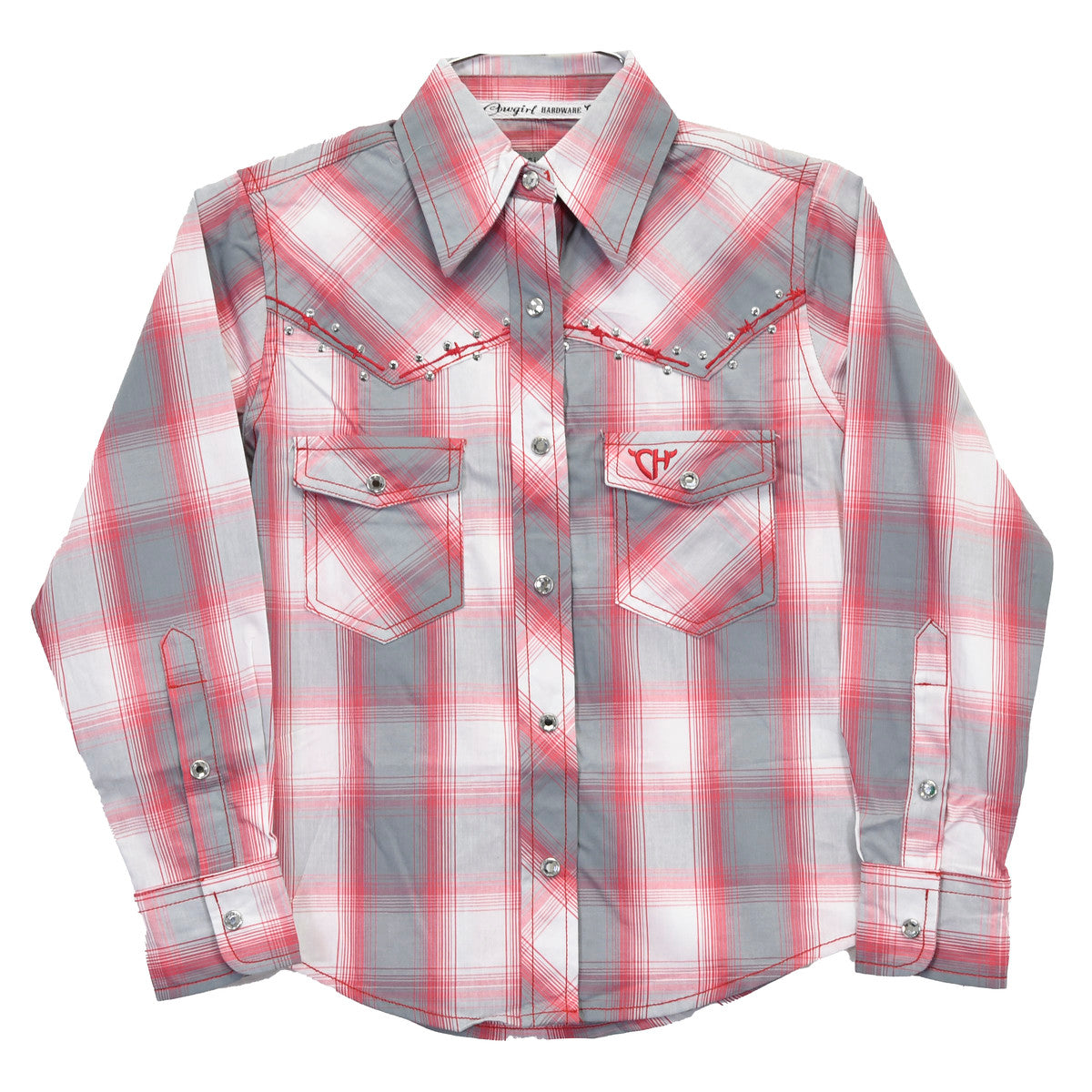 Girl's Cowgirl Hardware Western Shirt w/ Horse embroidery