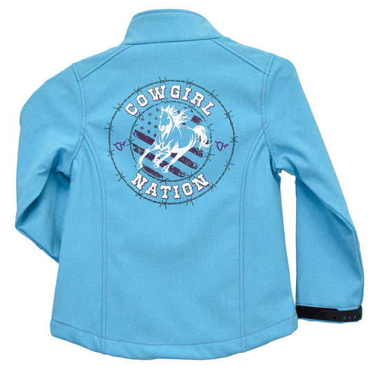 Cowgirl Hardware Girls 'Cowgirl Nation' Soft Shell Jacket