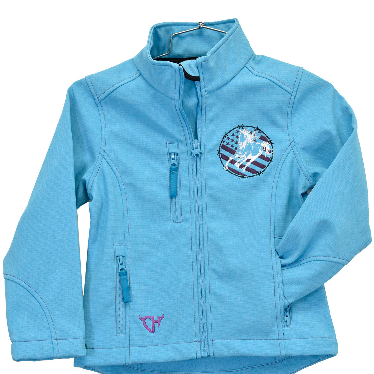 Cowgirl Hardware Girls 'Cowgirl Nation' Soft Shell Jacket