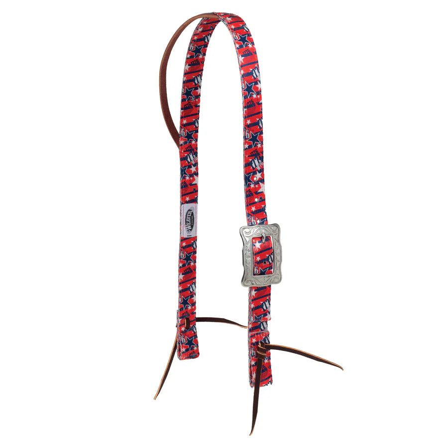 Weaver Leather Nylon Headstall Split Ear Asst Prints