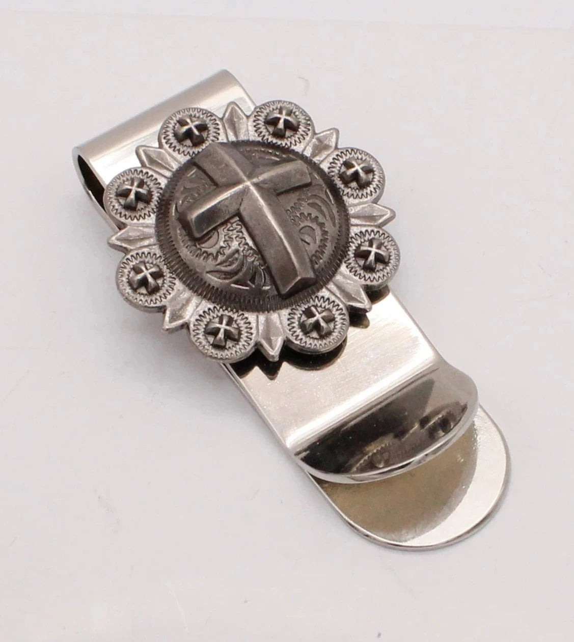Silver Money Clip w/ Cross