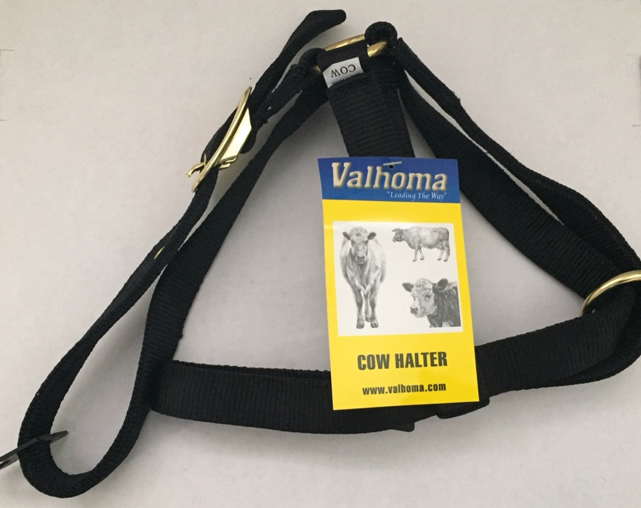 Valhoma 1" Nylon COW UTILITY TURN OUT HALTER w/ Floating ring