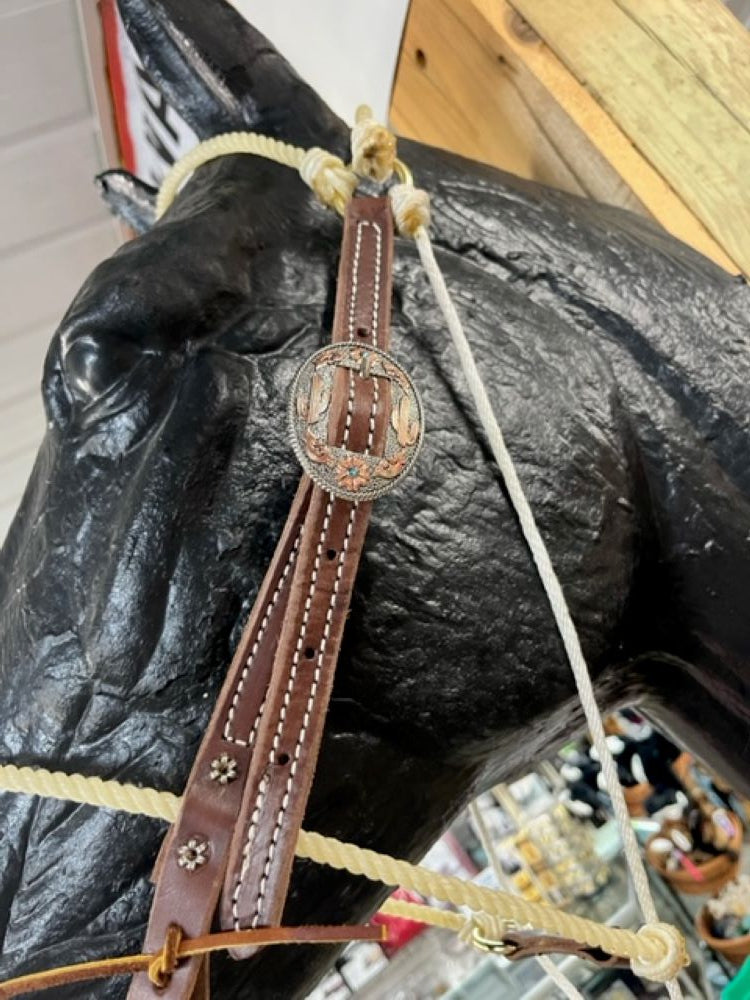 Game Changer Stopper Tiedown Noseband Headstall Fancy Buckle