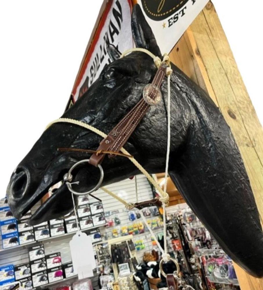 Game Changer Stopper Tiedown Noseband Headstall Fancy Buckle