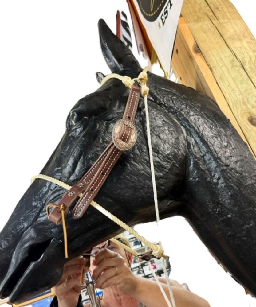 Game Changer Stopper Tiedown Noseband Headstall Fancy Buckle