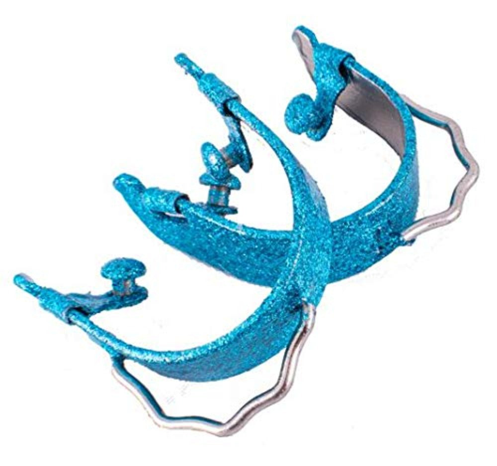 Showman Glittered Epoxy Aluminum Bumper Spurs