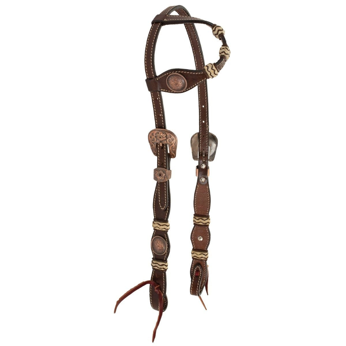 Circle Y Single Ear Rawhide Rough Stock Bridle