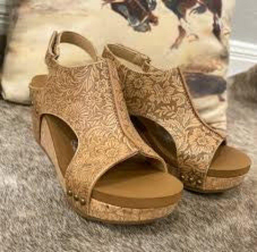 Women's Very G Tooled 'Liberty' Wedge Sandals