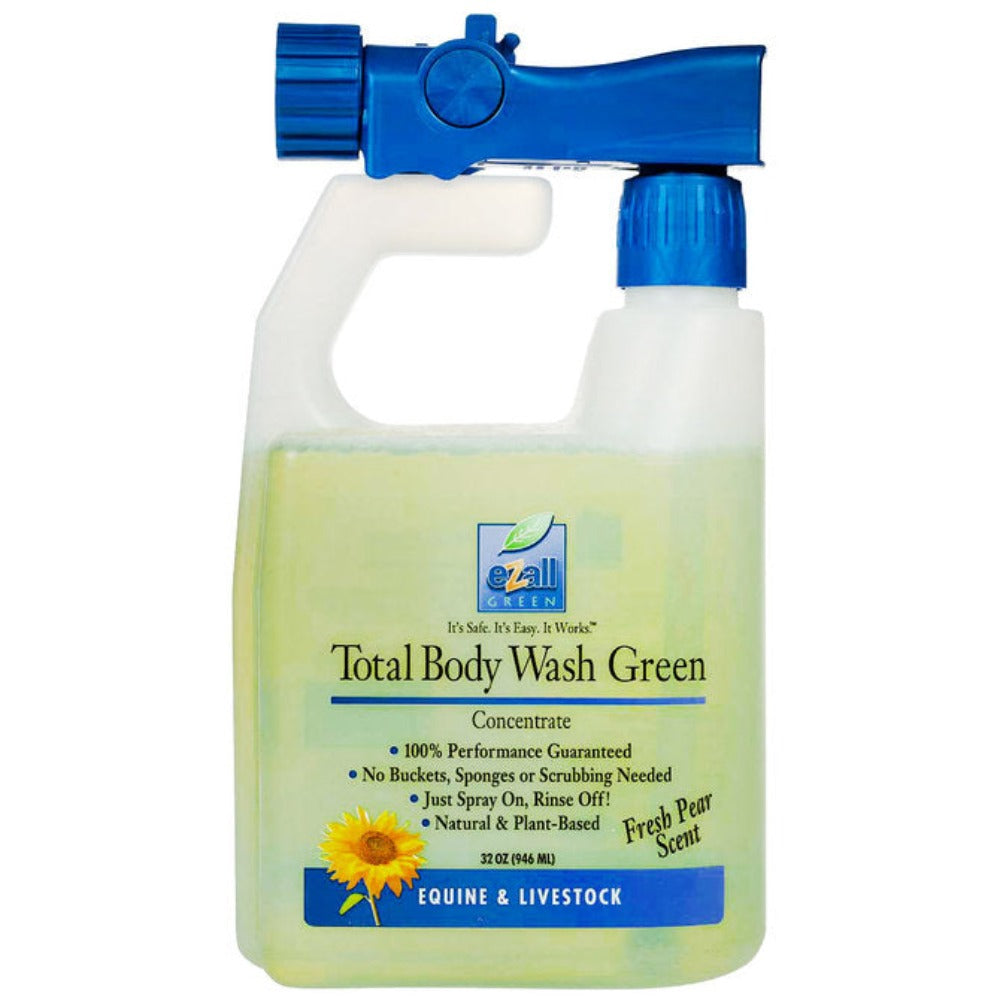 eZall Total Body Wash Green, Fresh Scented, 32 oz.