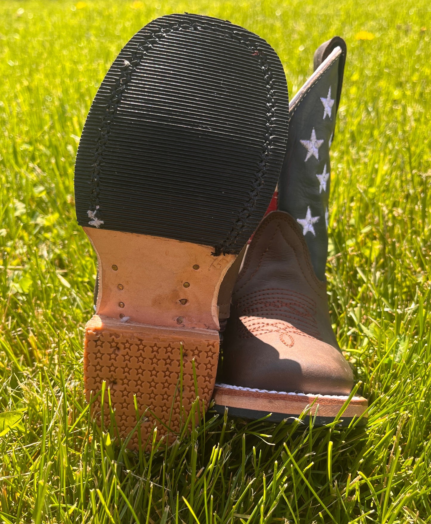 Youth Redhawk Stars and Stripes Western Cowboy Boots