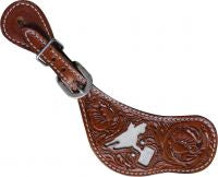Women's Hair-on Cowhide Spur Straps w/ Barrel racer cutout