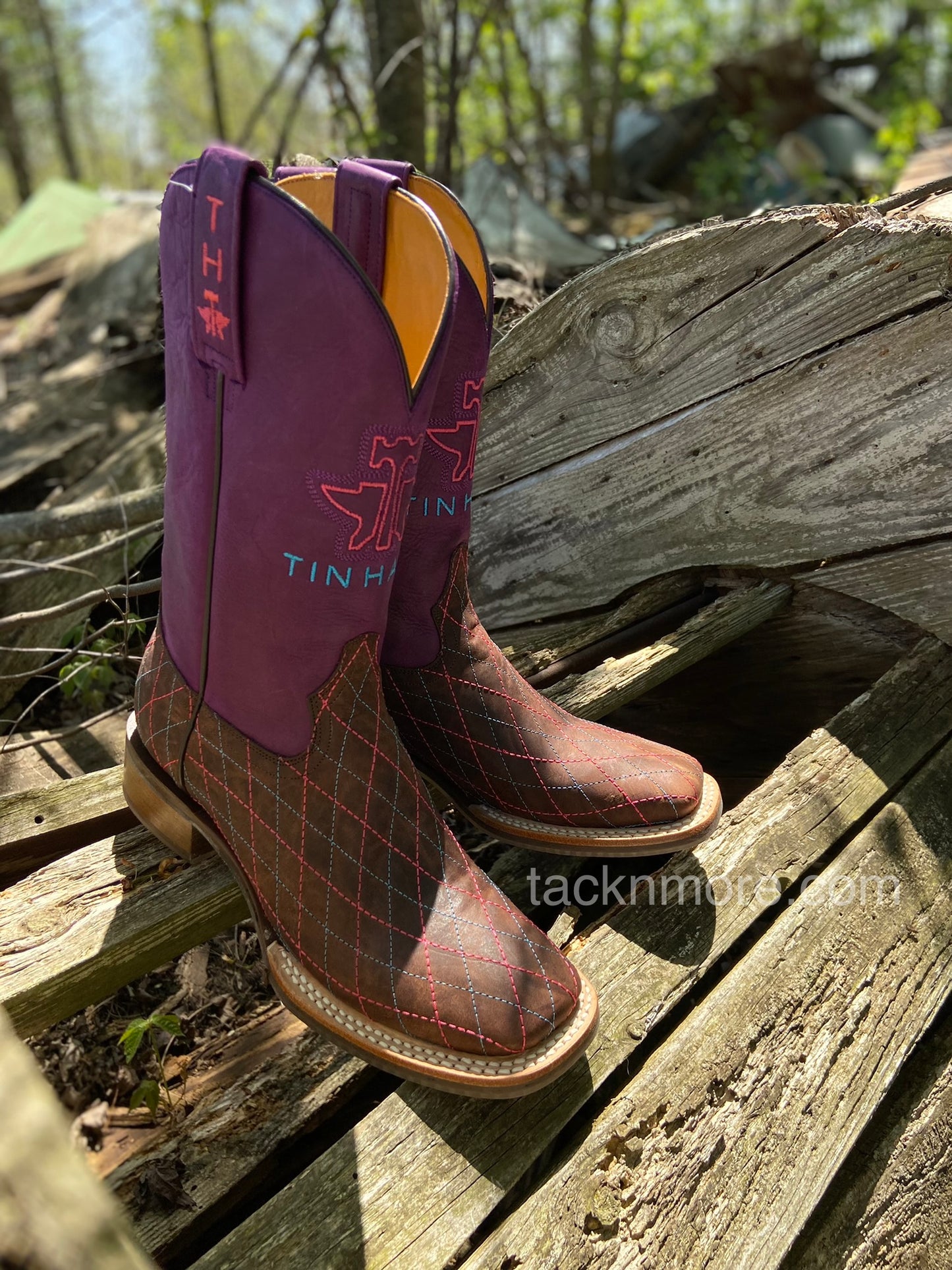 Women's Tin Haul Purple Retro 'Rodeo Sweetheart' Cowboy Boots