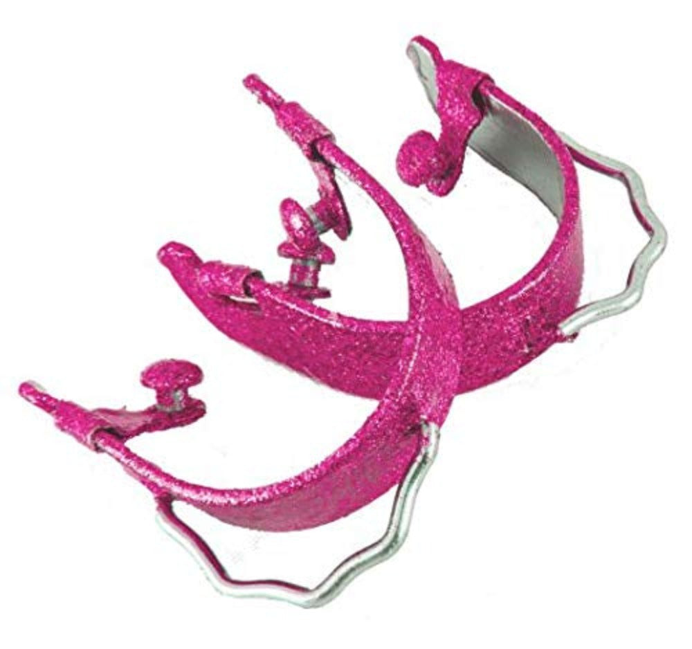 Showman Glittered Epoxy Aluminum Bumper Spurs
