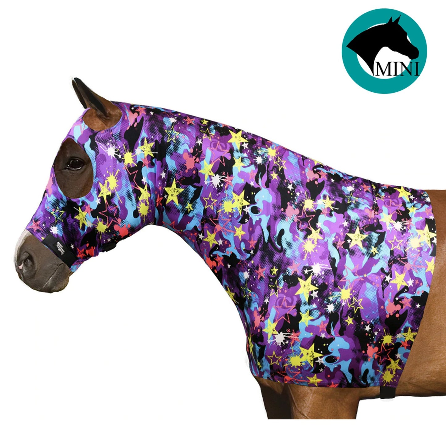 Sleazy Sleepwear Large Mini Horse Print Hood, Print choice