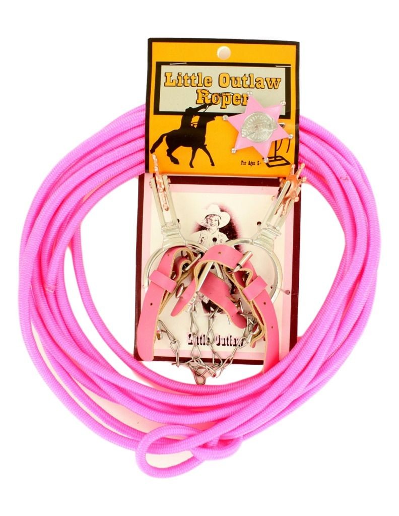 Little Outlaw Kids Pink Rope Set