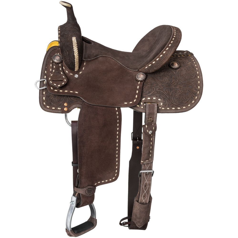 Royal King Brisby Barrel Saddle Chocolate 14" Seat