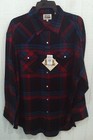 SALE!! Ely Cattleman Men's Red black blue green FLANNEL WESTERN SHIRT