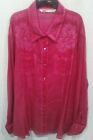 Cumberland Outfitters' Women's Magenta Pink Embroidery Western Shirt