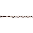 3D Belt Co.'s Brown Leather & Silver Conchos Hat Band with silver connectors