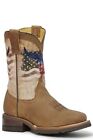Roper's Youth Big Kids Boy's 'American Bull' Western Cowboy Boots