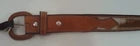 Western Express Light Brown Leather & Cowhide Belt