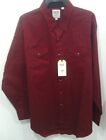 Ely Cattleman's Men's Dark Red & Black Long-sleeve Western Shirt