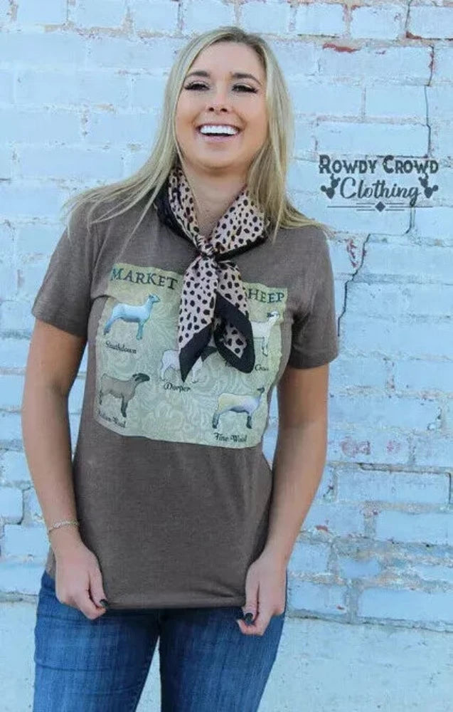 Brown 'Market Show Sheep' Shirt