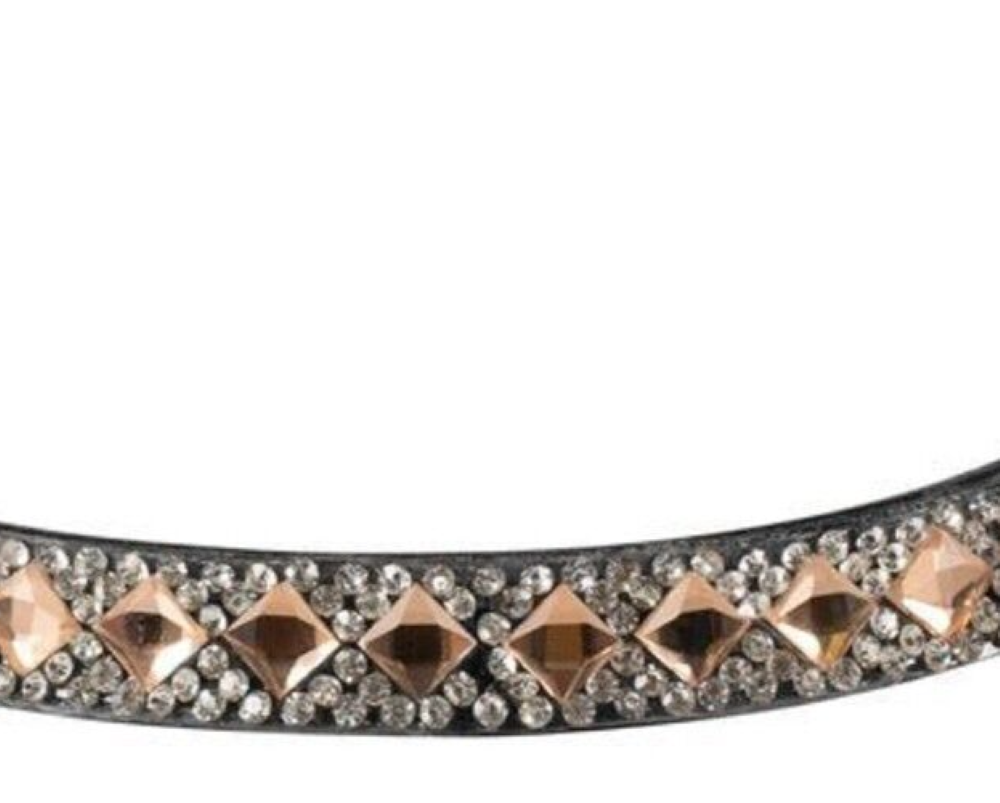 Horze Boston Browband w/ Crystals, Pony or Horse