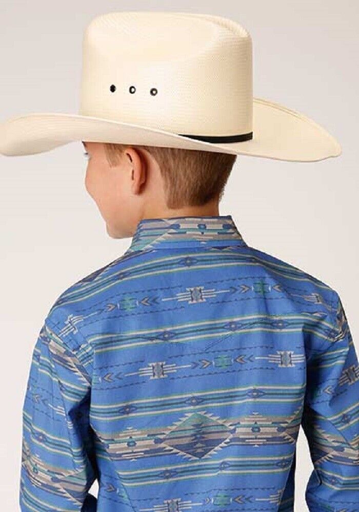 Boy's Roper Aztec Print Western Shirt