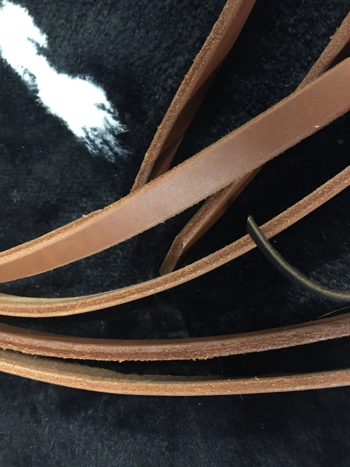 HR Saddlery 7' Leather Split Reins