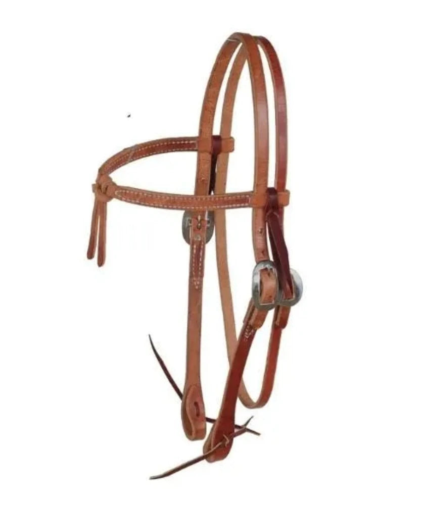 Berlin Leather Knotted Browband Headstall
