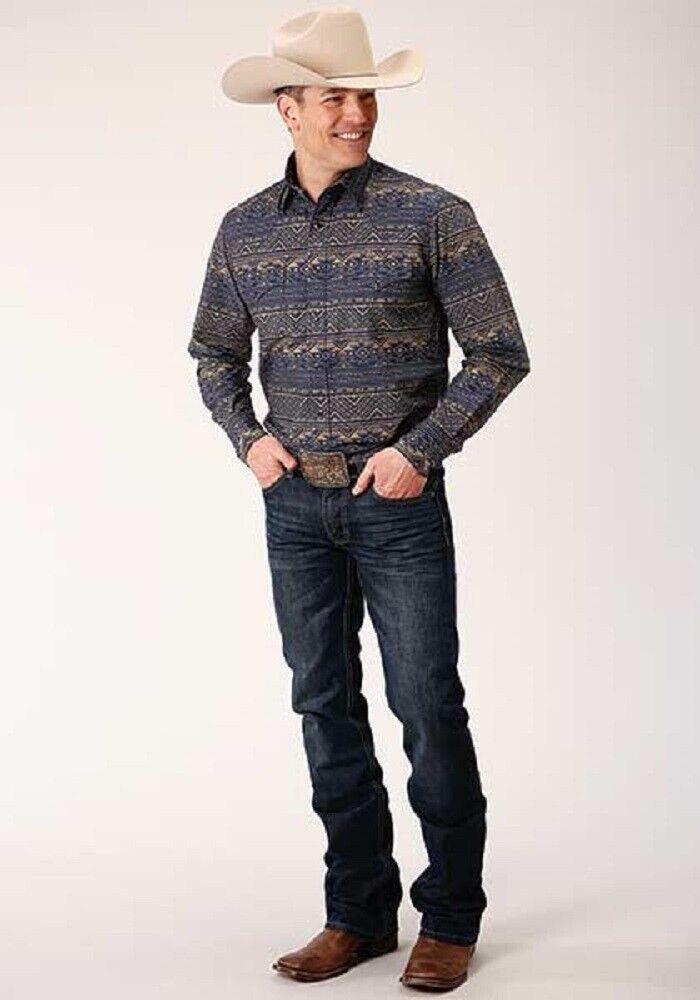 Men's Roper Horizontal Aztec Western Shirt