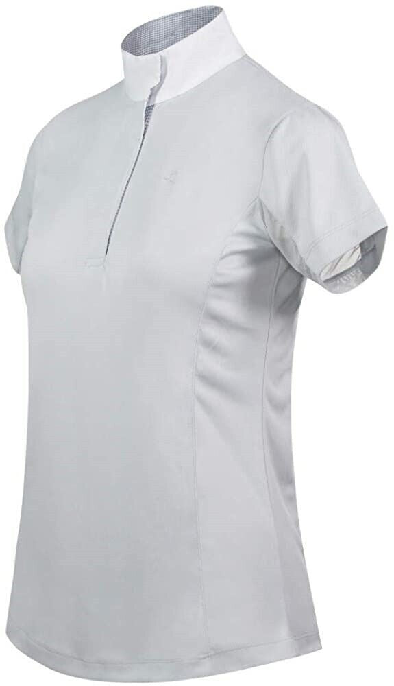 Horze Polar Grey 'Blaire' Short Sleeve Show Shirt