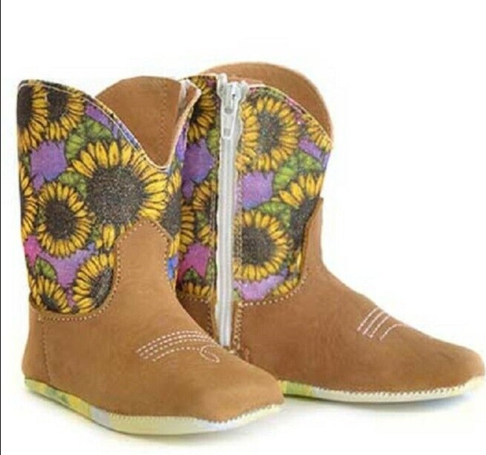 Infant Girl's Tin Haul Sunflower Boots