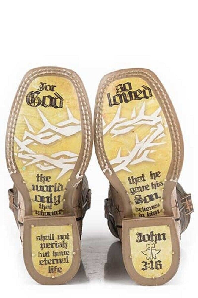Little Kids TIN HAUL LIL GOSPEL JOHN 3:16 COWBOY BOOTS