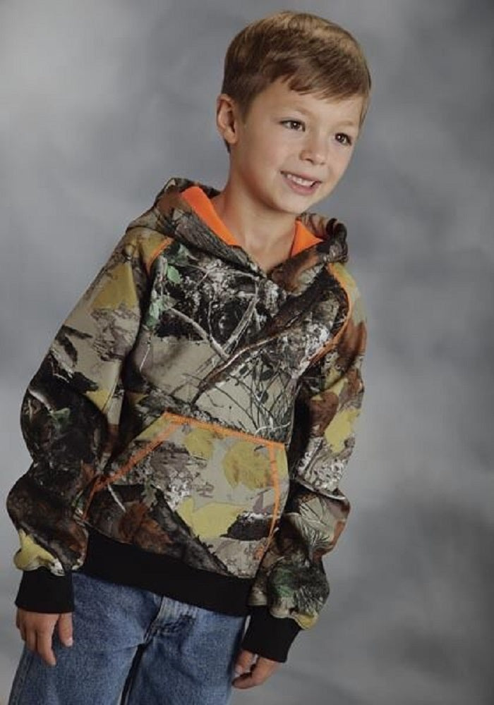 Boy's Roper Camo Camouflage Hooded Sweatshirt
