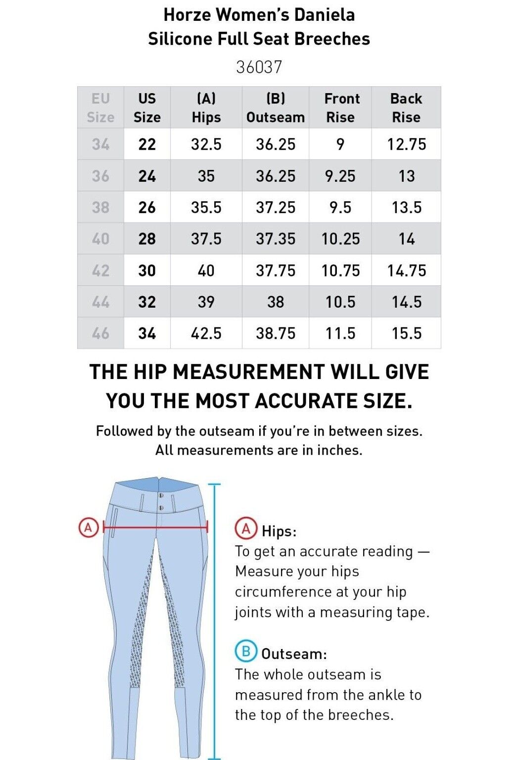 Horze Imperial blue DANIELA SILICONE FS BREECHES