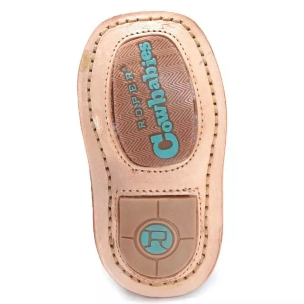 Infants Roper Cowbabies Turquoise Unicorn Western Boots