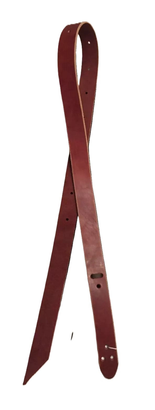 6' Burgundy Leather Latigo Strap