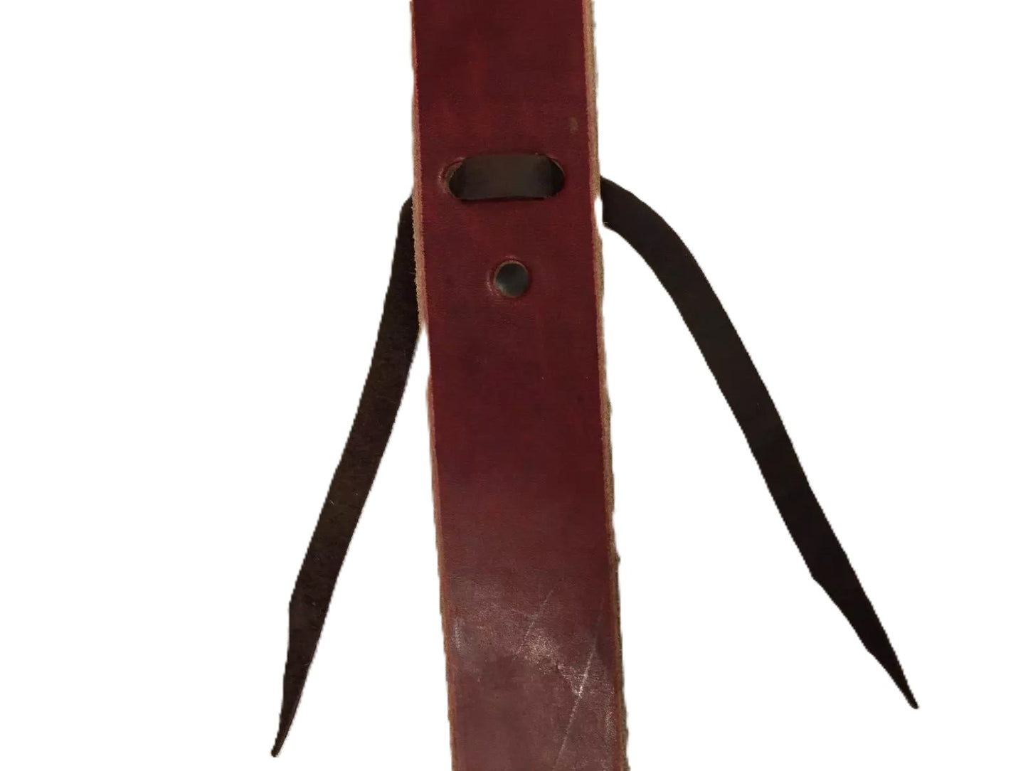 6' Burgundy Leather Latigo Strap