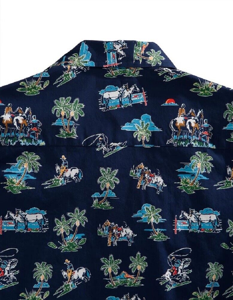 Men's Tin Haul Cowboy Tropics Hawaiian Style Shirt