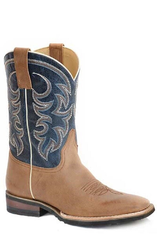 Men's Roper Blue Marbled 'Man's Man' Cowboy Boots