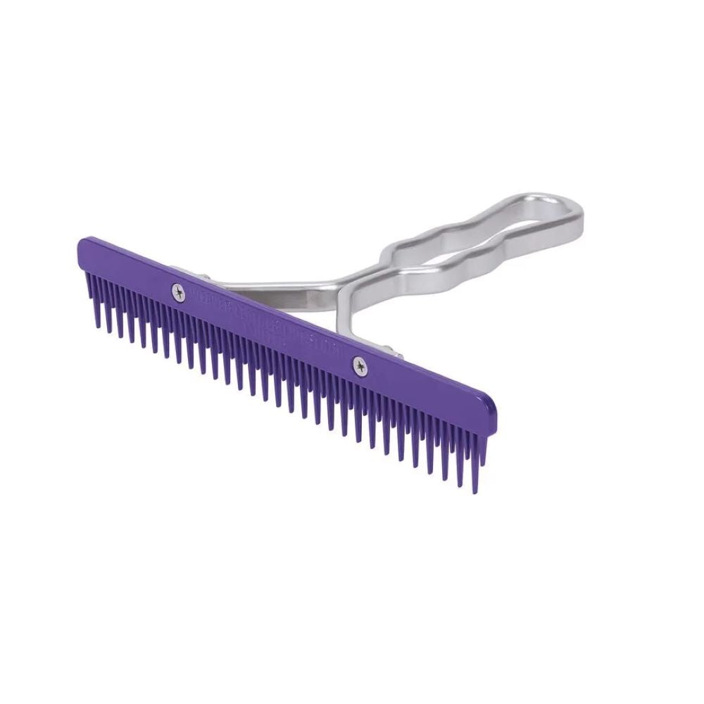Weaver Purple Fluffer Comb Metal Handle