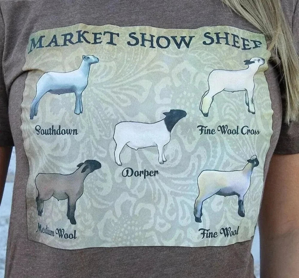 Brown 'Market Show Sheep' Shirt